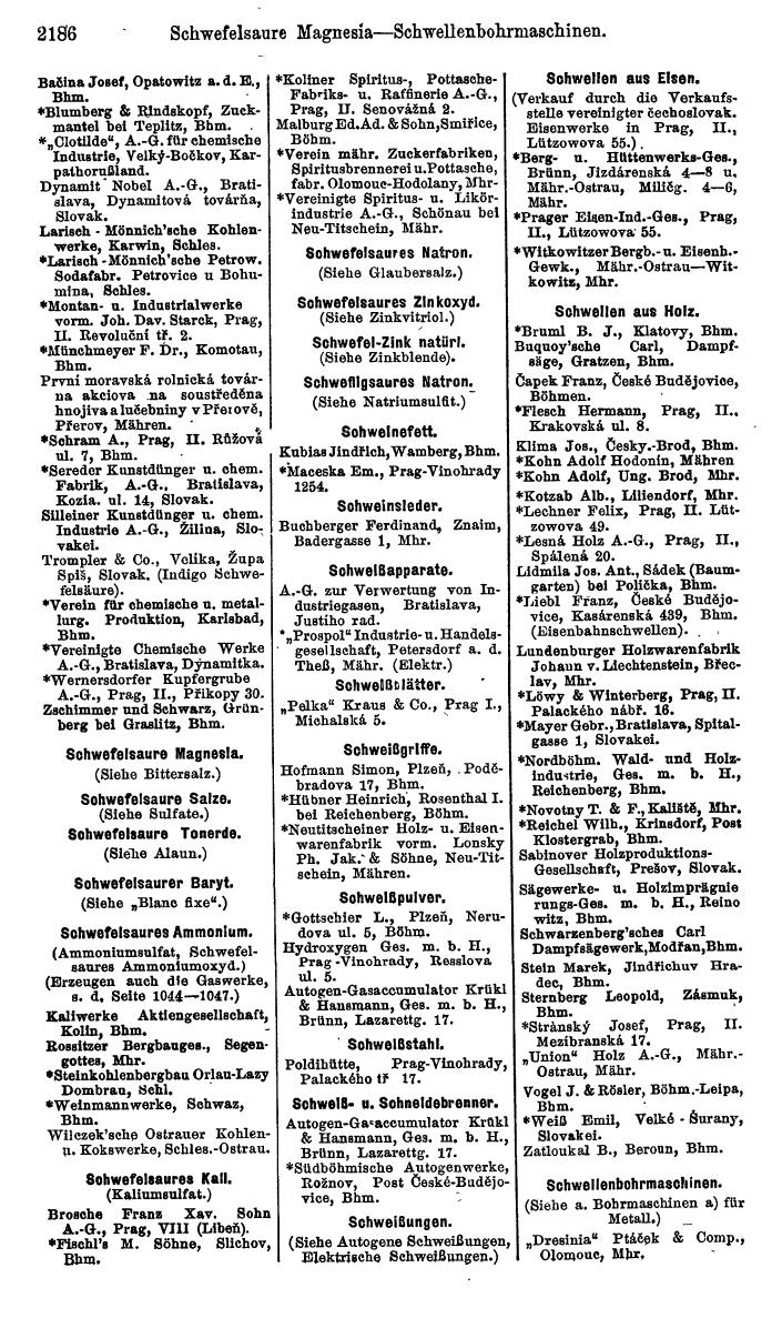 Compass. Kommerzieller Teil 1926: Tschechoslowakei. - Page 2278