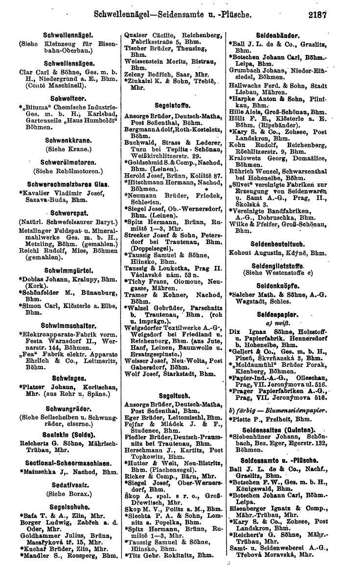 Compass. Kommerzieller Teil 1926: Tschechoslowakei. - Page 2279