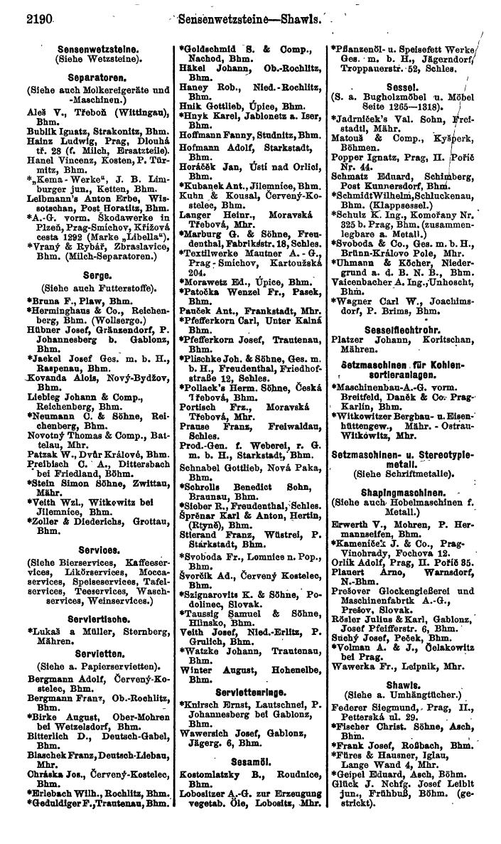 Compass. Kommerzieller Teil 1926: Tschechoslowakei. - Page 2282