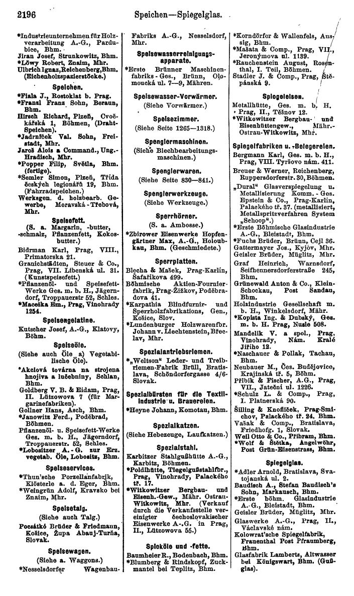 Compass. Kommerzieller Teil 1926: Tschechoslowakei. - Page 2288