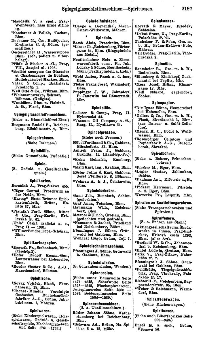 Compass. Kommerzieller Teil 1926: Tschechoslowakei. - Page 2289