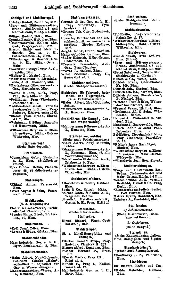 Compass. Kommerzieller Teil 1926: Tschechoslowakei. - Page 2294