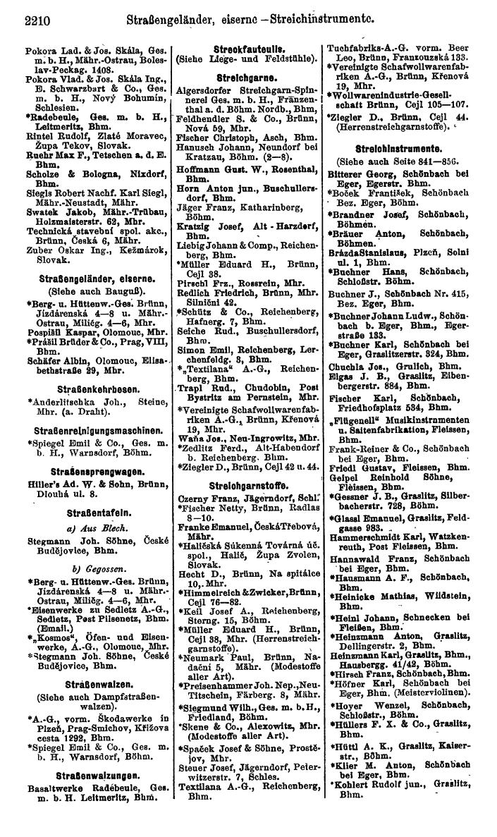 Compass. Kommerzieller Teil 1926: Tschechoslowakei. - Page 2302