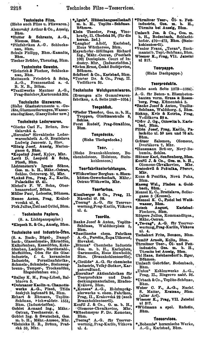 Compass. Kommerzieller Teil 1926: Tschechoslowakei. - Page 2310