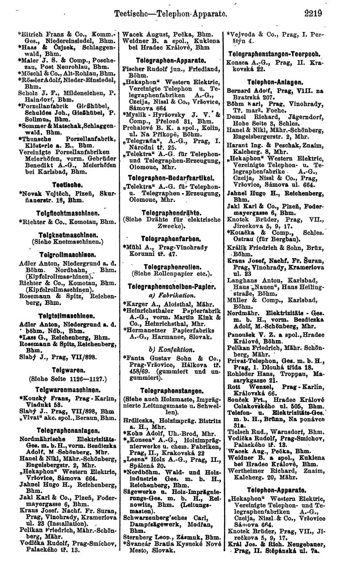 Compass. Kommerzieller Teil 1926: Tschechoslowakei. - Page 2311