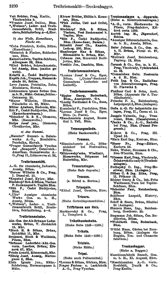 Compass. Kommerzieller Teil 1926: Tschechoslowakei. - Page 2322