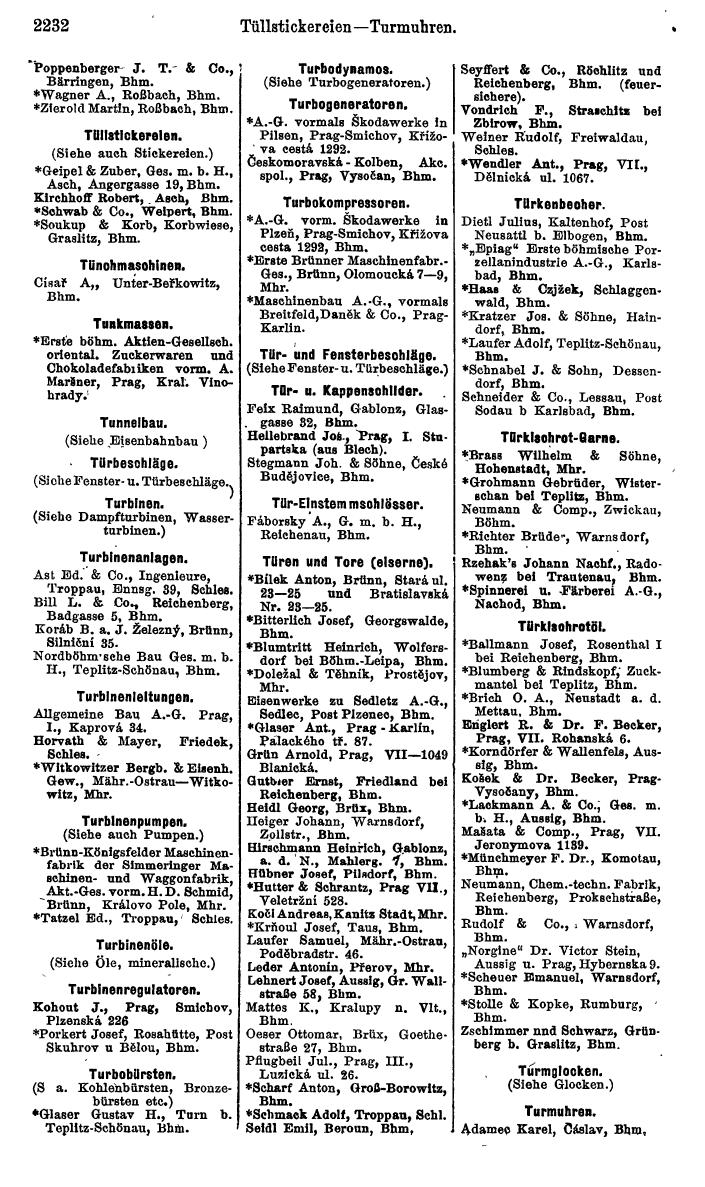 Compass. Kommerzieller Teil 1926: Tschechoslowakei. - Page 2324