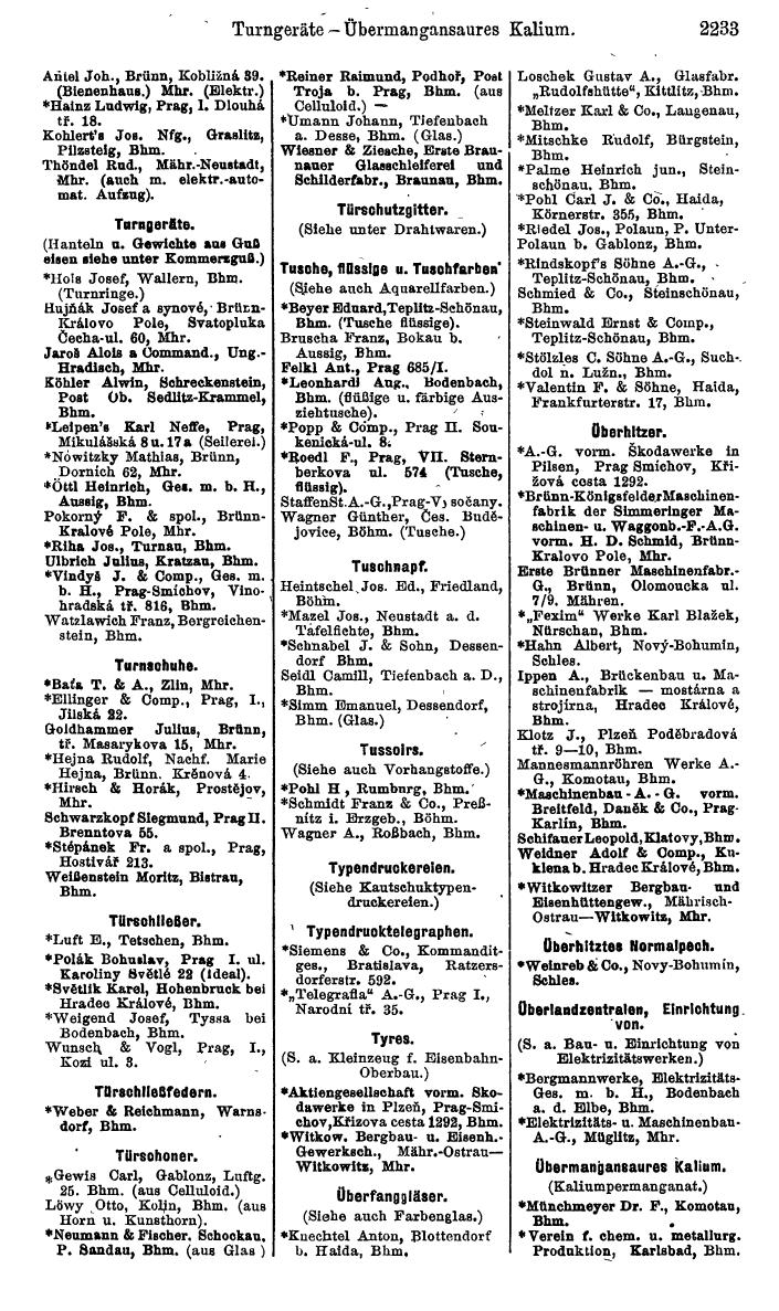 Compass. Kommerzieller Teil 1926: Tschechoslowakei. - Page 2325