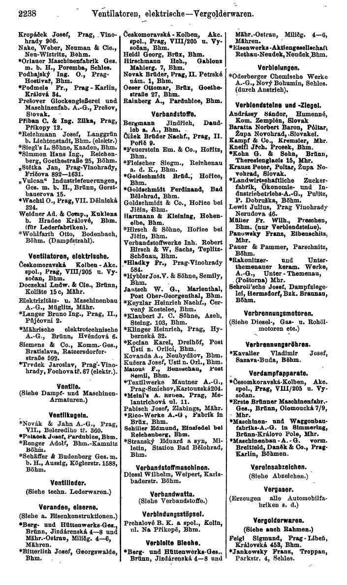 Compass. Kommerzieller Teil 1926: Tschechoslowakei. - Page 2330