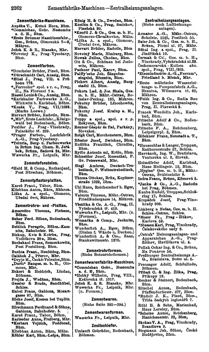 Compass. Kommerzieller Teil 1926: Tschechoslowakei. - Page 2354