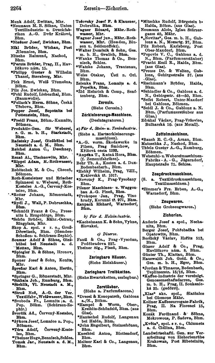 Compass. Kommerzieller Teil 1926: Tschechoslowakei. - Page 2356