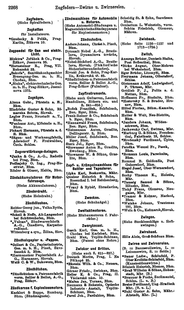 Compass. Kommerzieller Teil 1926: Tschechoslowakei. - Page 2360
