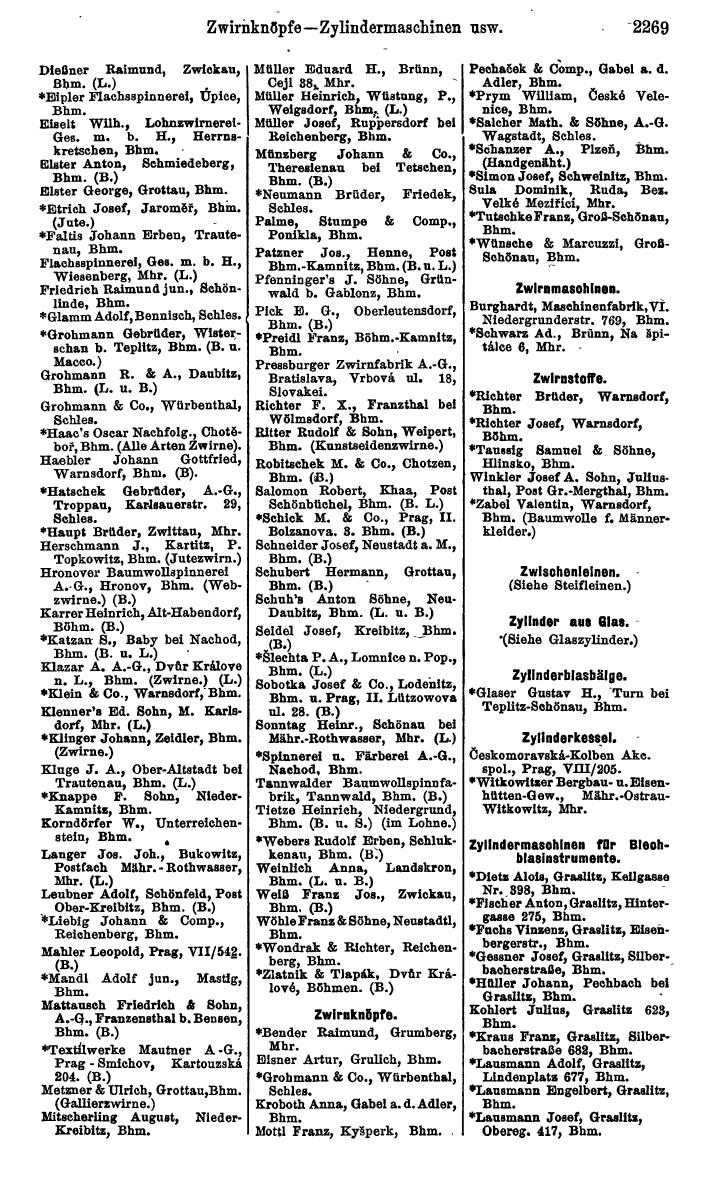 Compass. Kommerzieller Teil 1926: Tschechoslowakei. - Page 2361