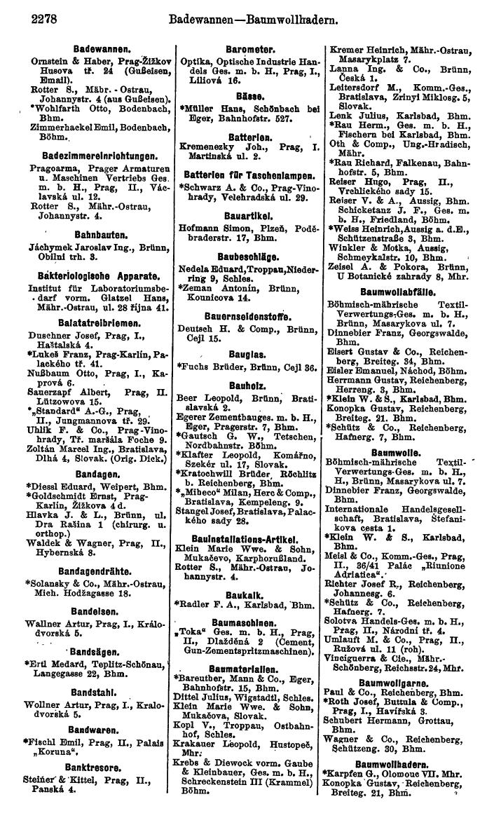 Compass. Kommerzieller Teil 1926: Tschechoslowakei. - Page 2370
