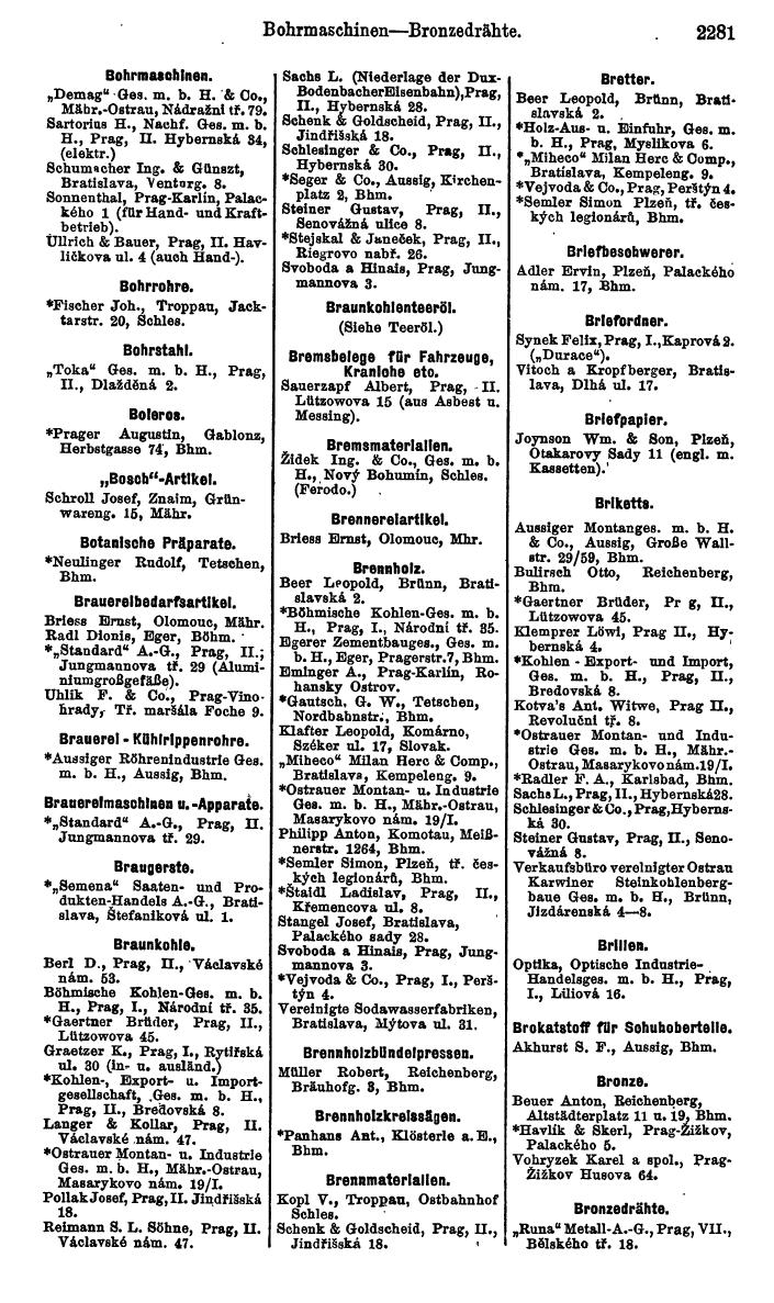 Compass. Kommerzieller Teil 1926: Tschechoslowakei. - Page 2373