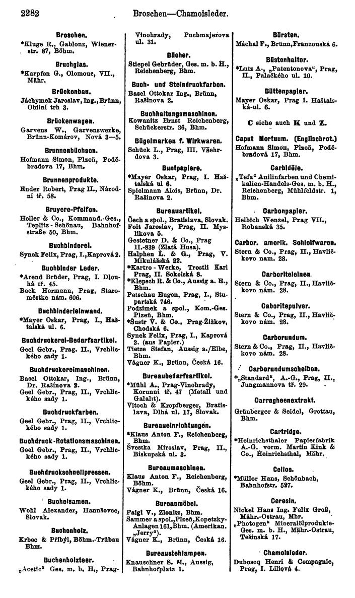 Compass. Kommerzieller Teil 1926: Tschechoslowakei. - Page 2374