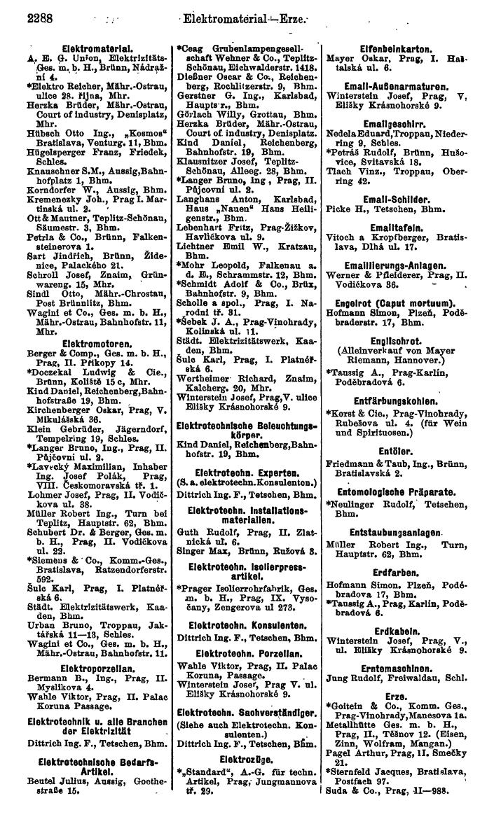 Compass. Kommerzieller Teil 1926: Tschechoslowakei. - Page 2380