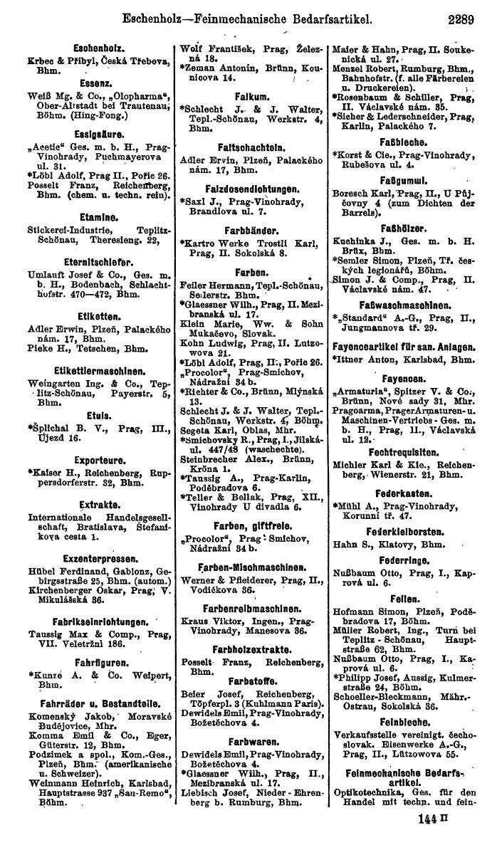 Compass. Kommerzieller Teil 1926: Tschechoslowakei. - Page 2381