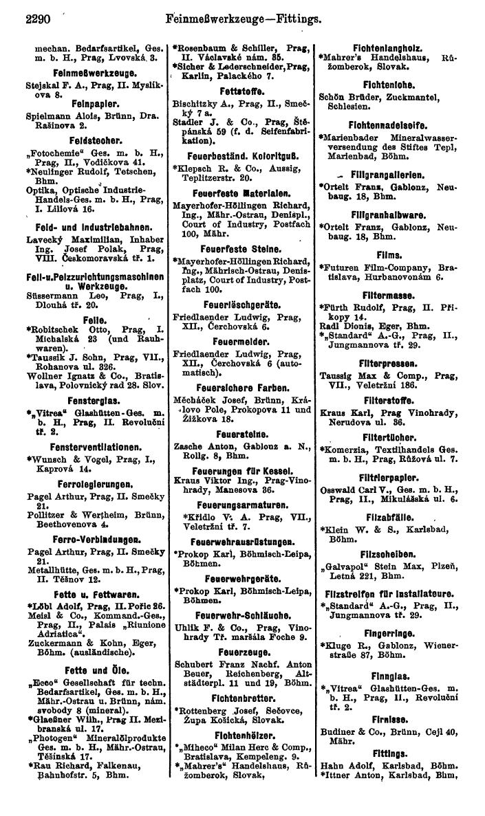 Compass. Kommerzieller Teil 1926: Tschechoslowakei. - Page 2382