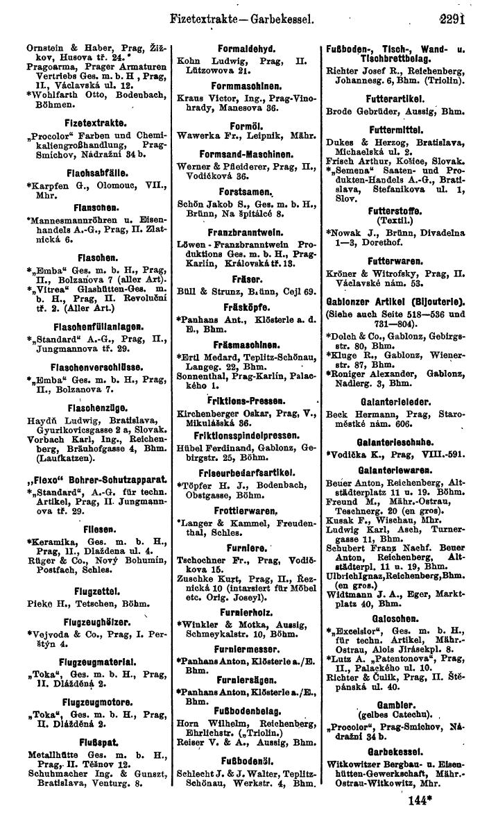 Compass. Kommerzieller Teil 1926: Tschechoslowakei. - Page 2383