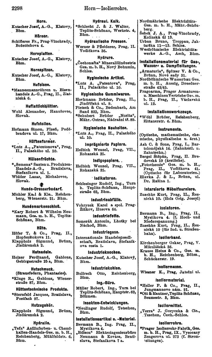 Compass. Kommerzieller Teil 1926: Tschechoslowakei. - Page 2390