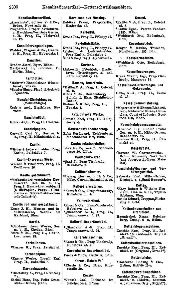 Compass. Kommerzieller Teil 1926: Tschechoslowakei. - Page 2392