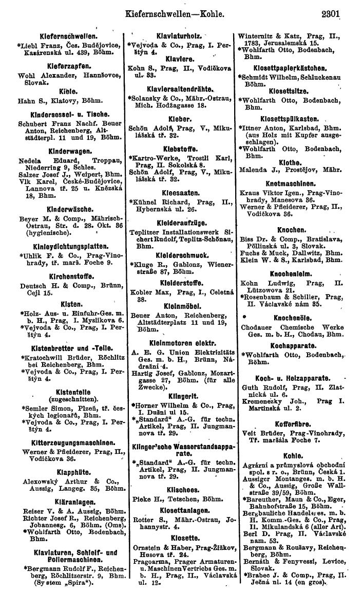Compass. Kommerzieller Teil 1926: Tschechoslowakei. - Page 2393