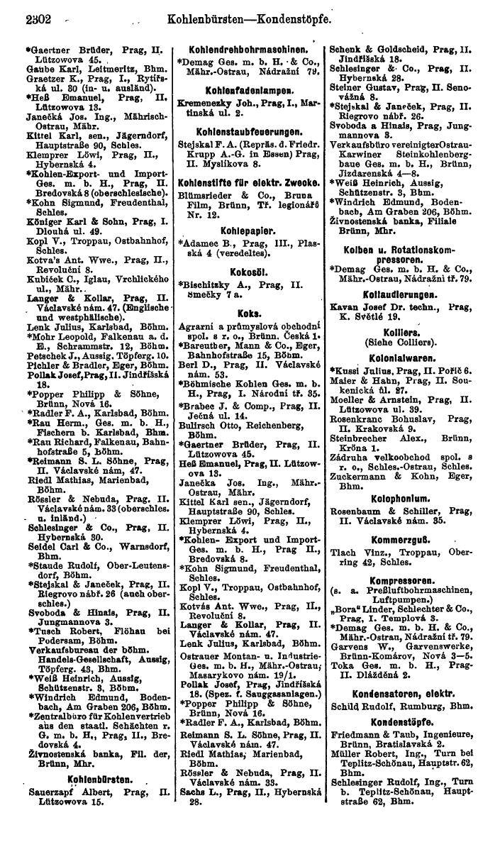 Compass. Kommerzieller Teil 1926: Tschechoslowakei. - Page 2394
