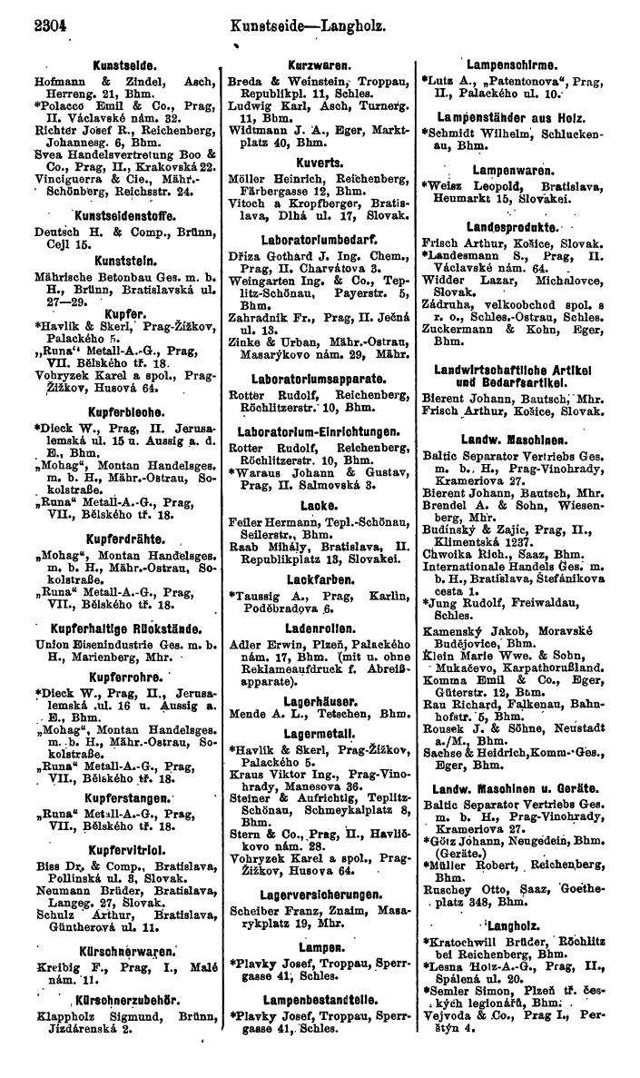 Compass. Kommerzieller Teil 1926: Tschechoslowakei. - Page 2396