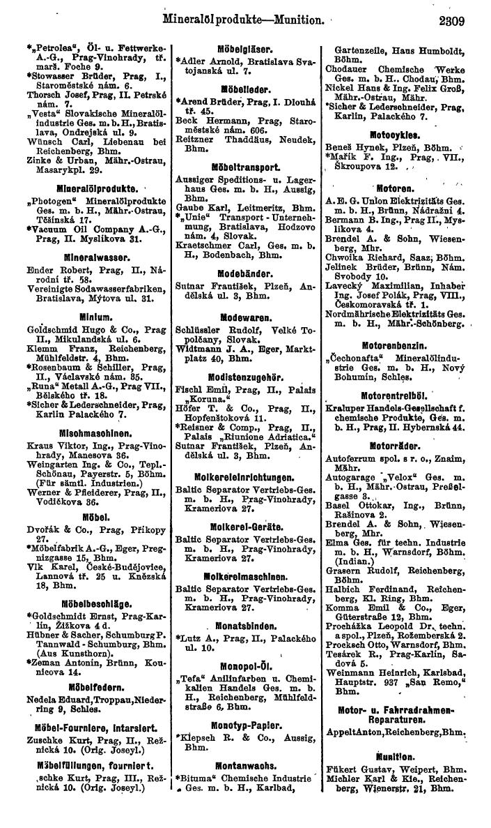 Compass. Kommerzieller Teil 1926: Tschechoslowakei. - Page 2401