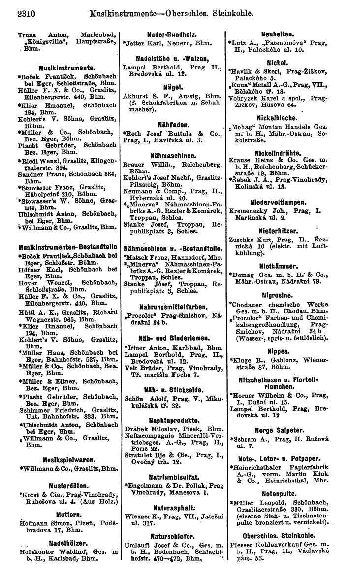 Compass. Kommerzieller Teil 1926: Tschechoslowakei. - Page 2402