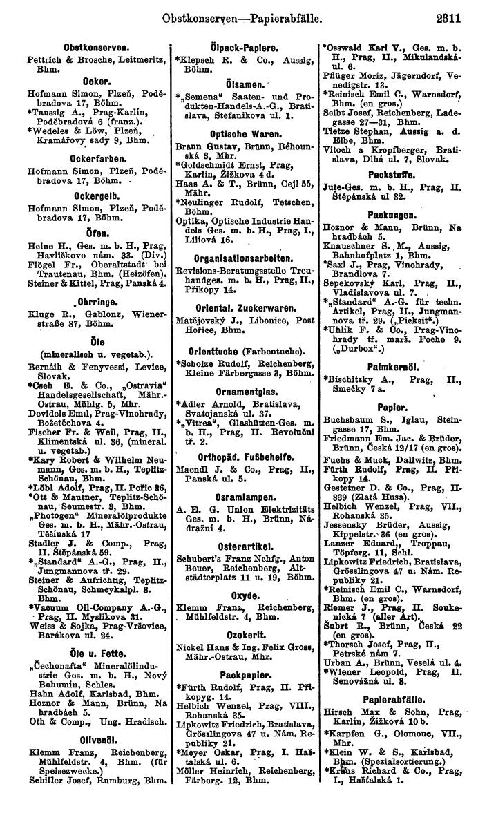 Compass. Kommerzieller Teil 1926: Tschechoslowakei. - Page 2403