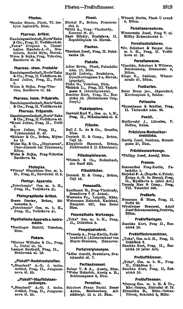 Compass. Kommerzieller Teil 1926: Tschechoslowakei. - Page 2405