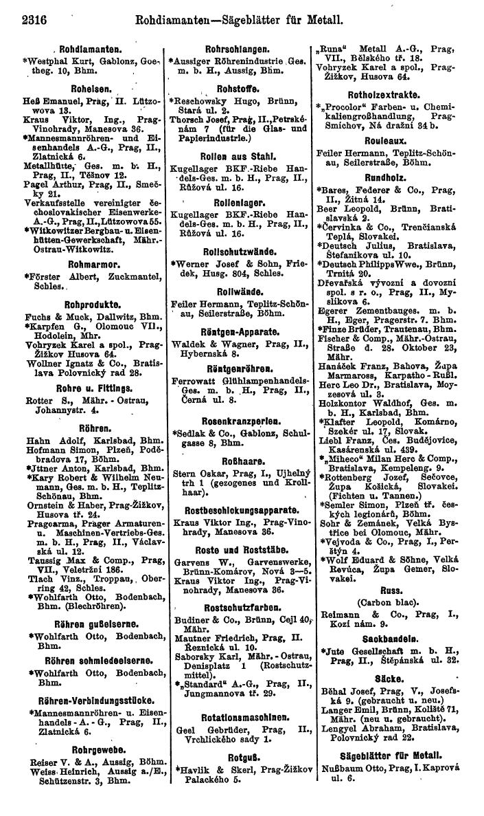 Compass. Kommerzieller Teil 1926: Tschechoslowakei. - Page 2408
