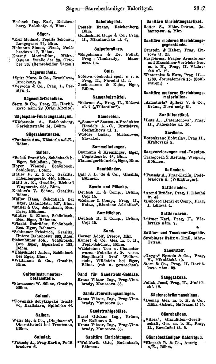 Compass. Kommerzieller Teil 1926: Tschechoslowakei. - Page 2409