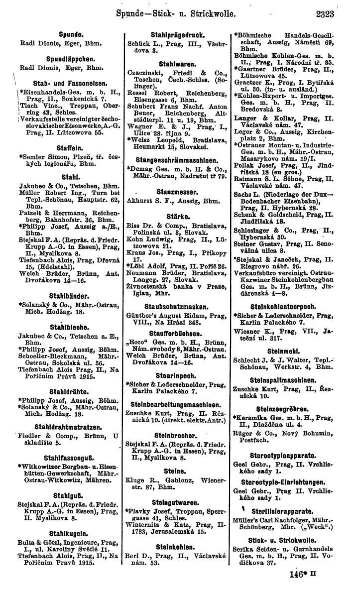 Compass. Kommerzieller Teil 1926: Tschechoslowakei. - Page 2415