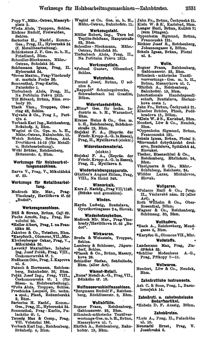 Compass. Kommerzieller Teil 1926: Tschechoslowakei. - Page 2423