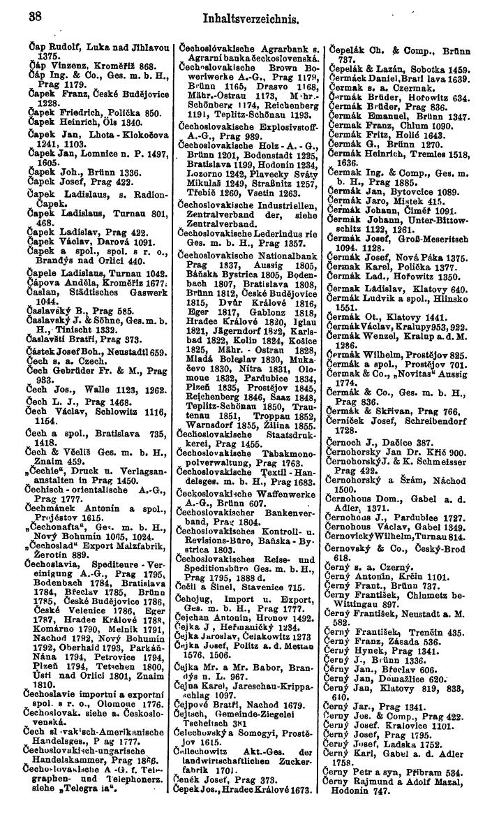 Compass. Kommerzieller Teil 1926: Tschechoslowakei. - Page 50