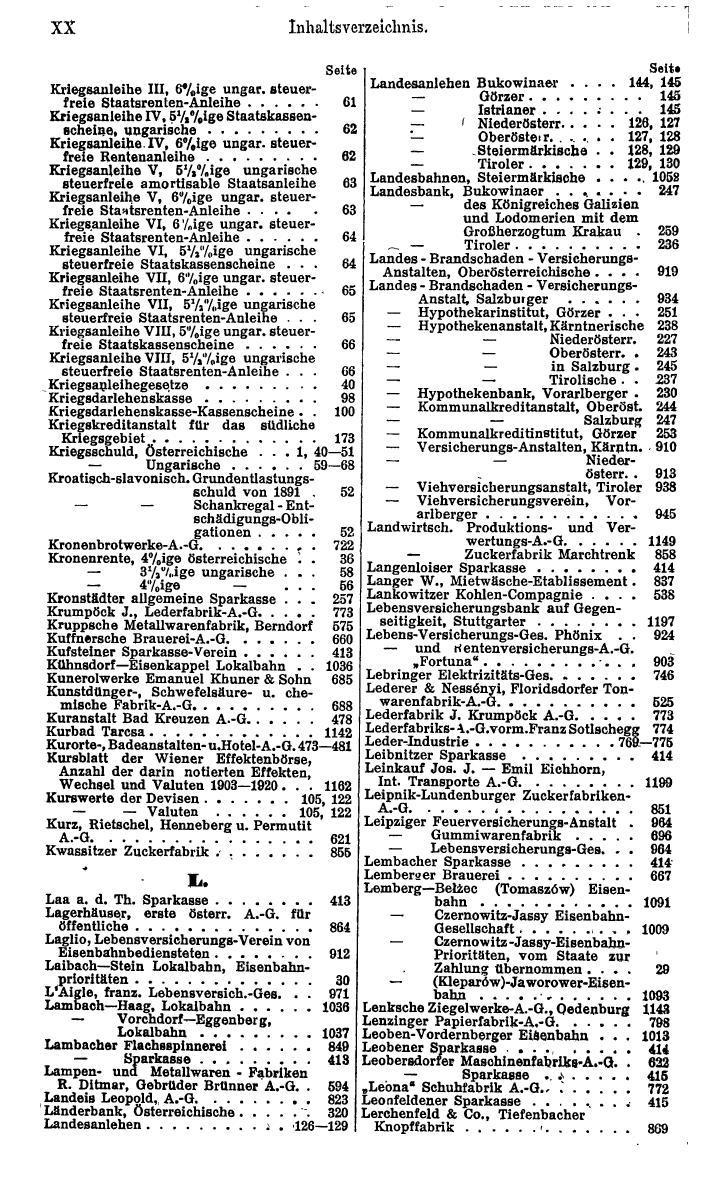 Compass. Finanzielles Jahrbuch 1921: Österreich. - Seite 26