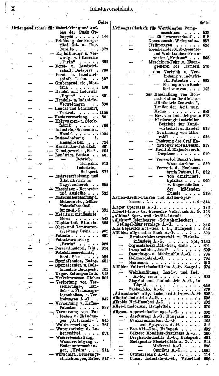 Compass. Finanzielles Jahrbuch 1921: Ungarn. - Seite 14