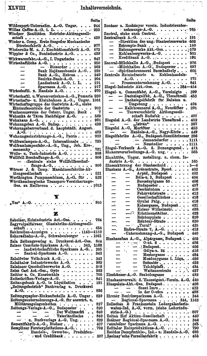 Compass. Finanzielles Jahrbuch 1921: Ungarn. - Seite 52