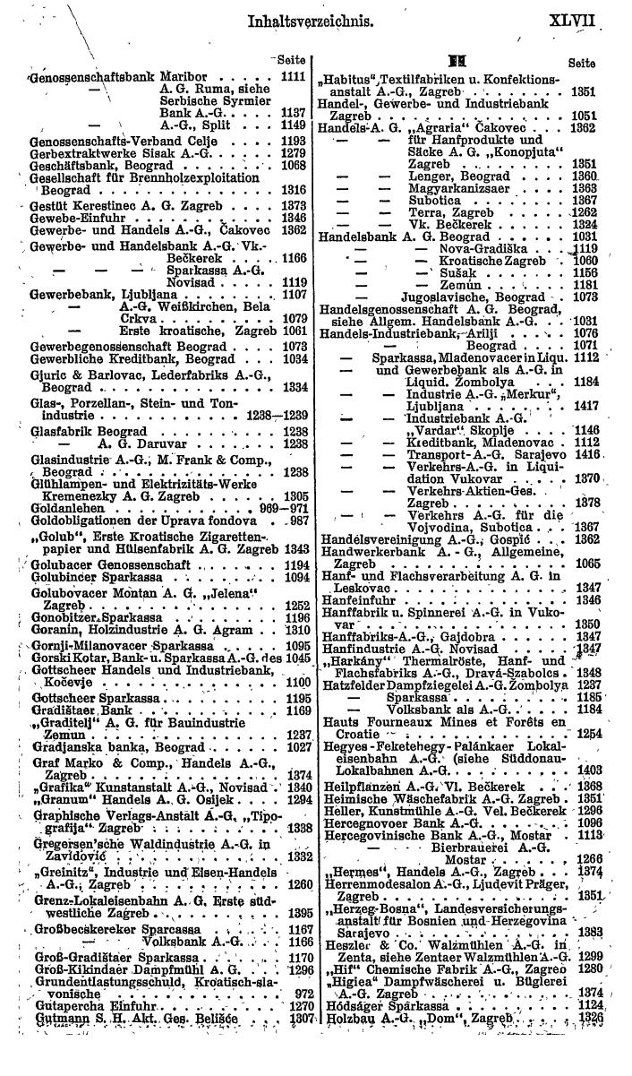 Compass. Finanzielles Jahrbuch 1922: Tschechoslowakei, Jugoslawien. - Seite 51