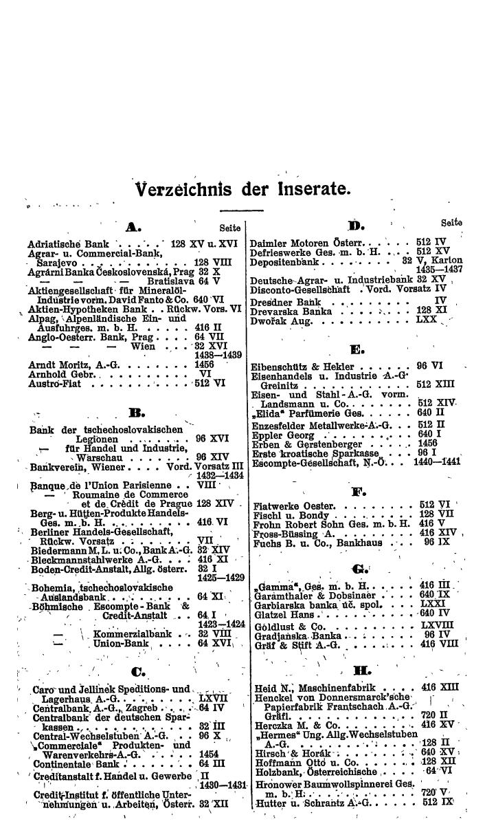 Compass. Finanzielles Jahrbuch 1922: Tschechoslowakei, Jugoslawien. - Seite 67