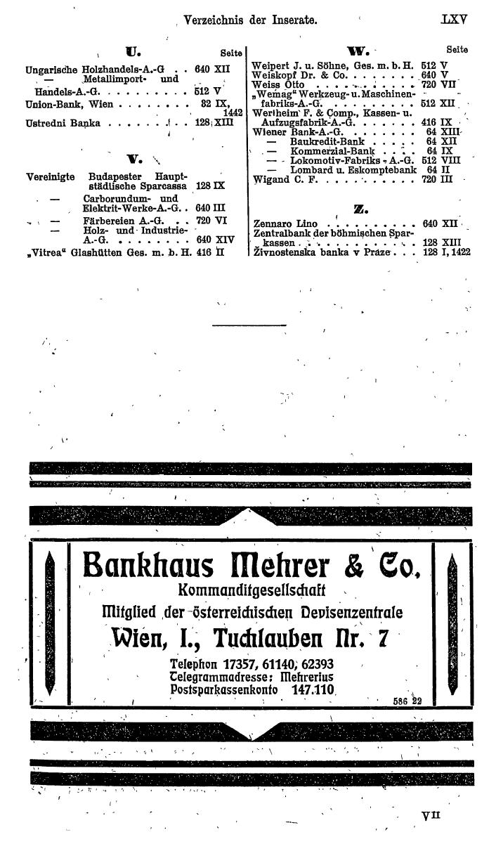 Compass. Finanzielles Jahrbuch 1922: Tschechoslowakei, Jugoslawien. - Seite 69