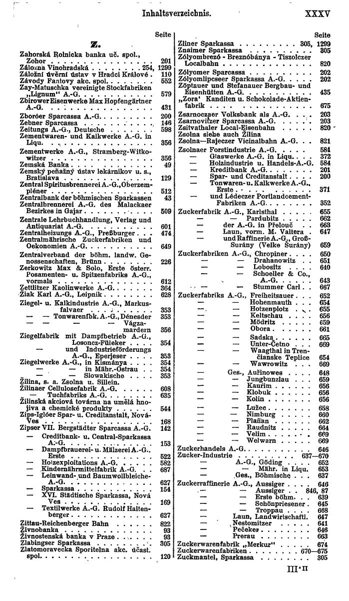 Compass. Finanzielles Jahrbuch 1921: Tschechoslowakei, Jugoslawien. - Page 39