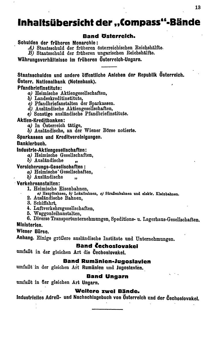 Compass. Finanzielles Jahrbuch 1934: Österreich. - Seite 17