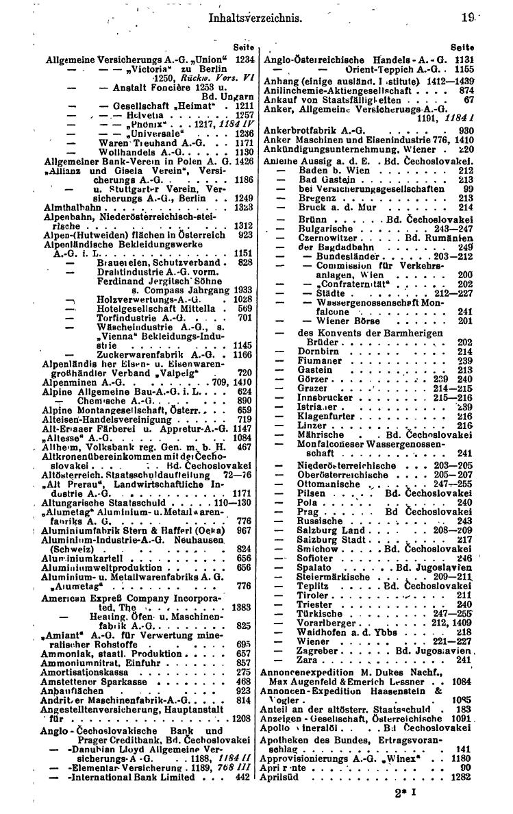 Compass. Finanzielles Jahrbuch 1934: Österreich. - Seite 23