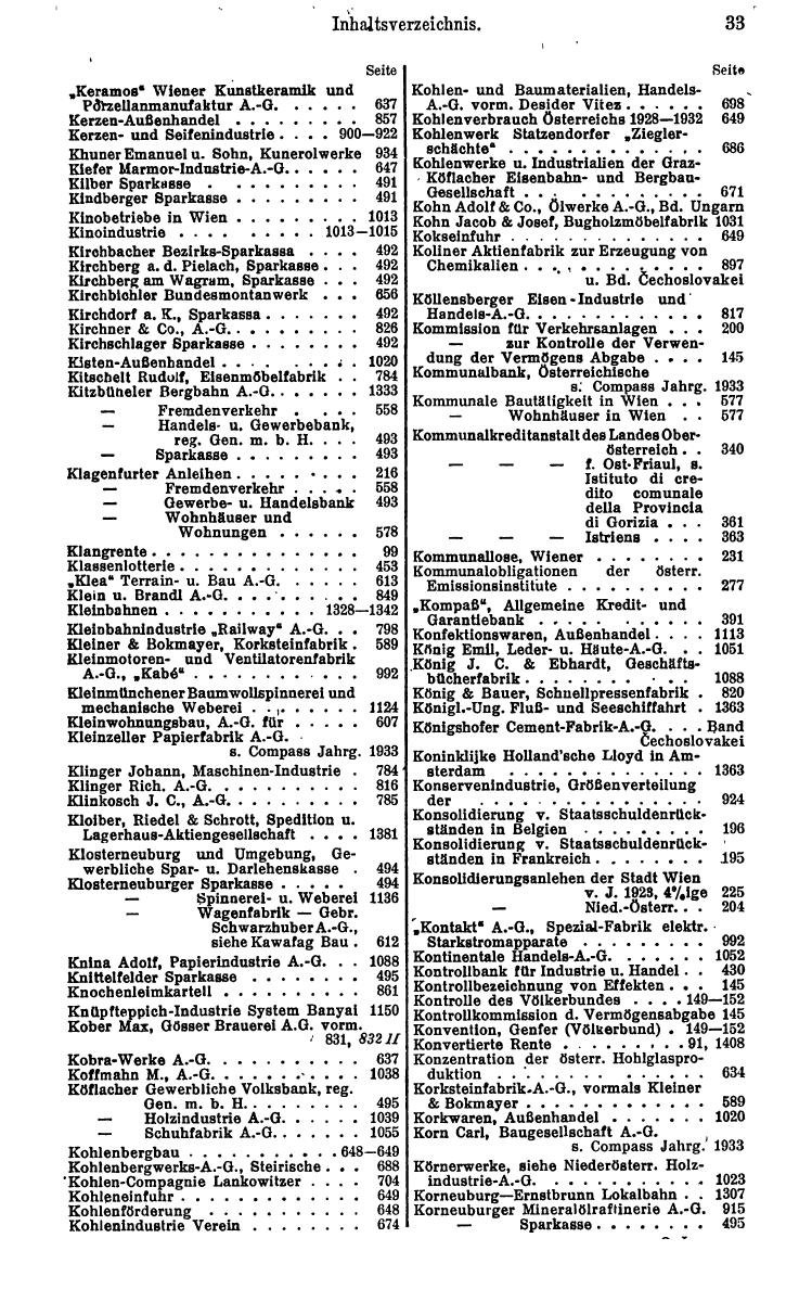 Compass. Finanzielles Jahrbuch 1934: Österreich. - Seite 37
