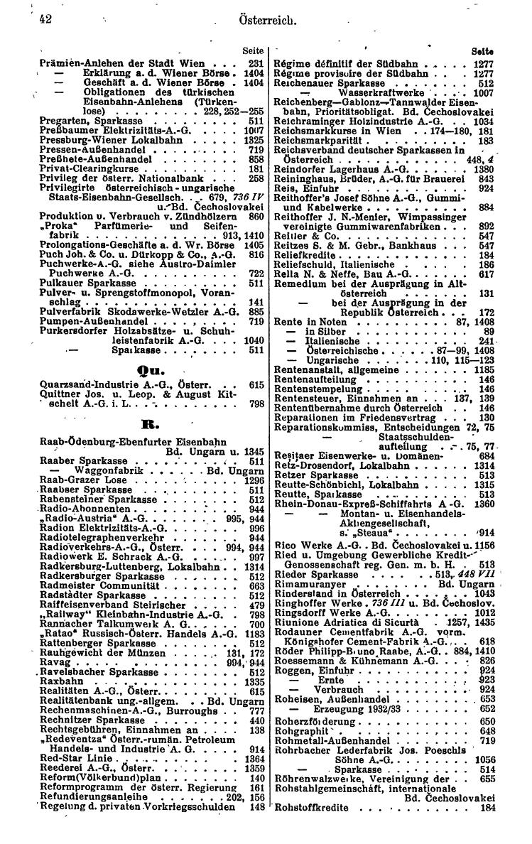 Compass. Finanzielles Jahrbuch 1934: Österreich. - Seite 46