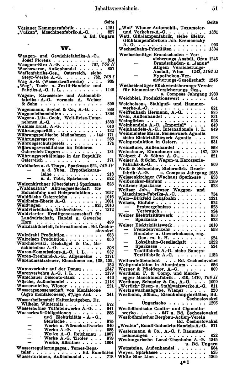 Compass. Finanzielles Jahrbuch 1934: Österreich. - Seite 55